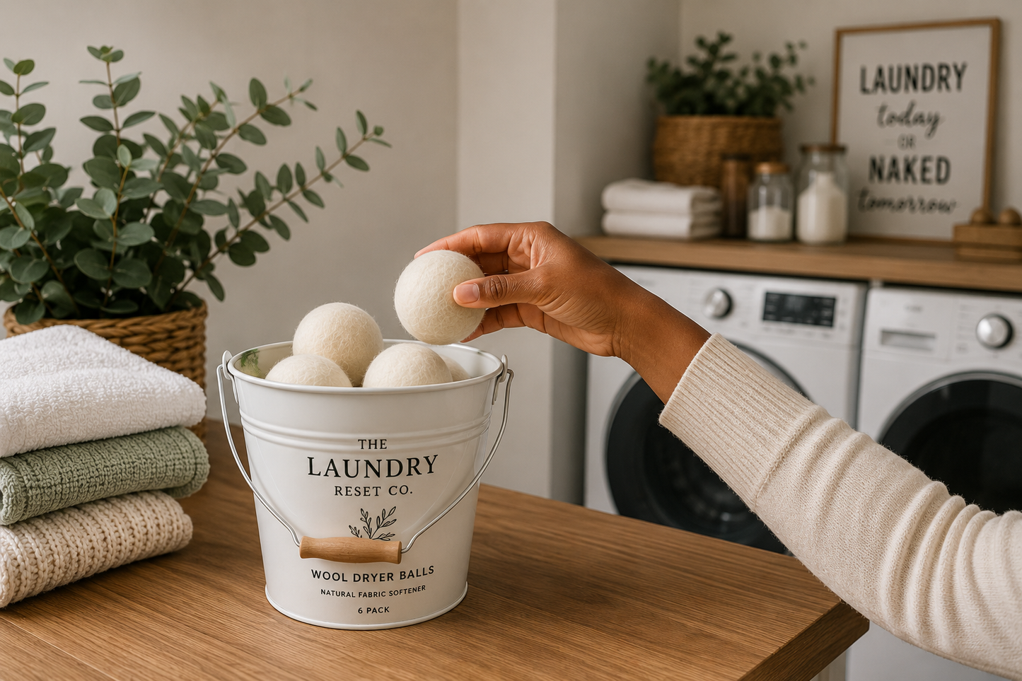 The Laundry Reset Co. Wool Dryer Balls