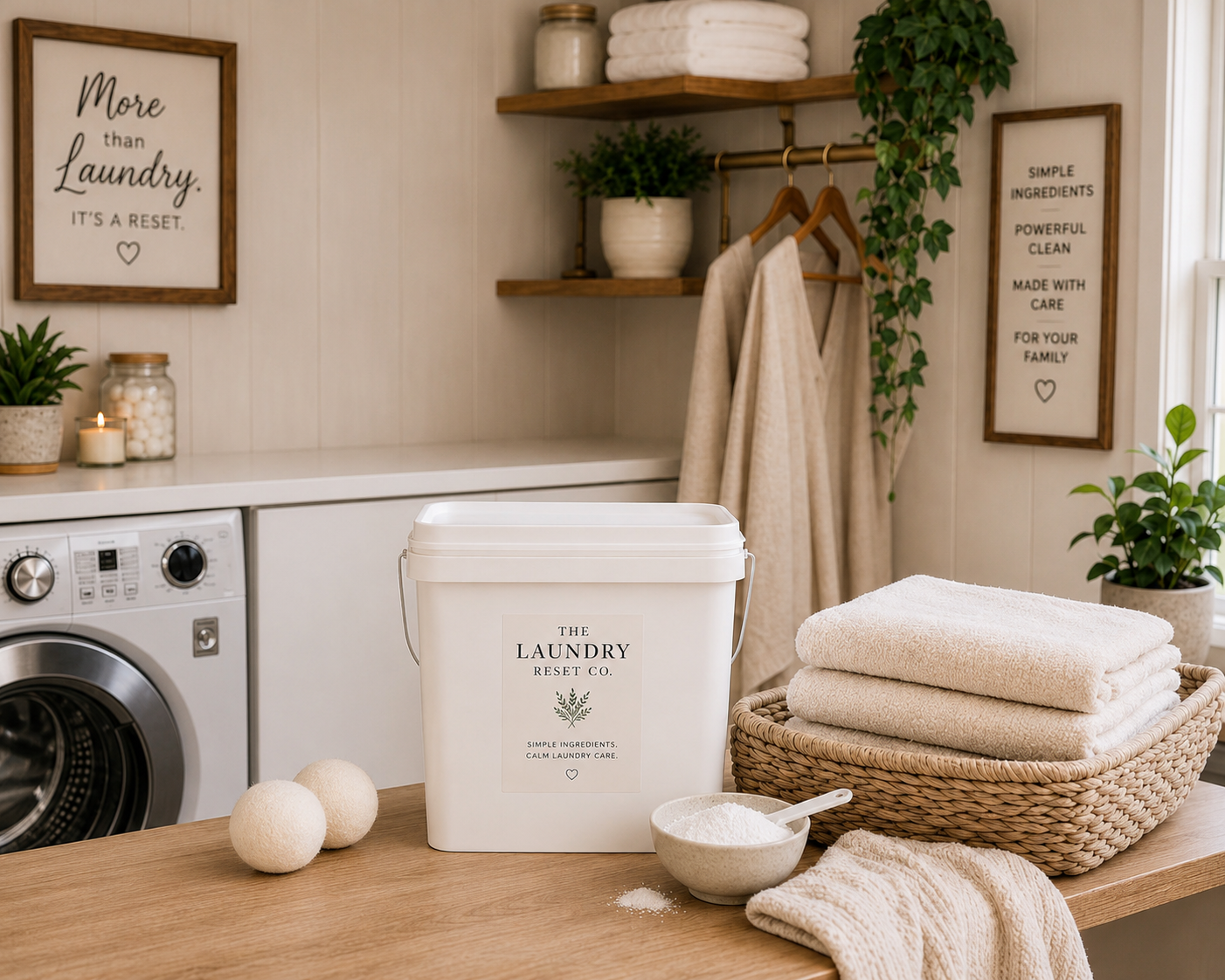 The Laundry Reset Co. 2-Gallon Laundry Bucket
